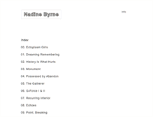 Tablet Screenshot of nadinebyrne.com